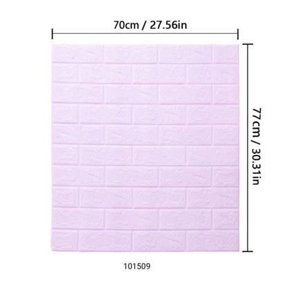 3D Embossed Wall Brick Sheet Panel Waterproof Foam Indoor Wall Tile