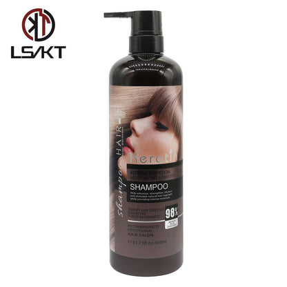Keratin Nutrition Moisturizing & Smooth Shampoo 98% Repair Hair Damage 900ml