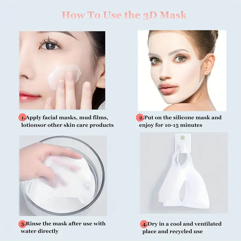 Reusable Silicone Facial Mask Cover