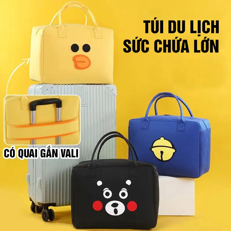 Cute Cartoon Large Size Travel Bag Diaper Bag