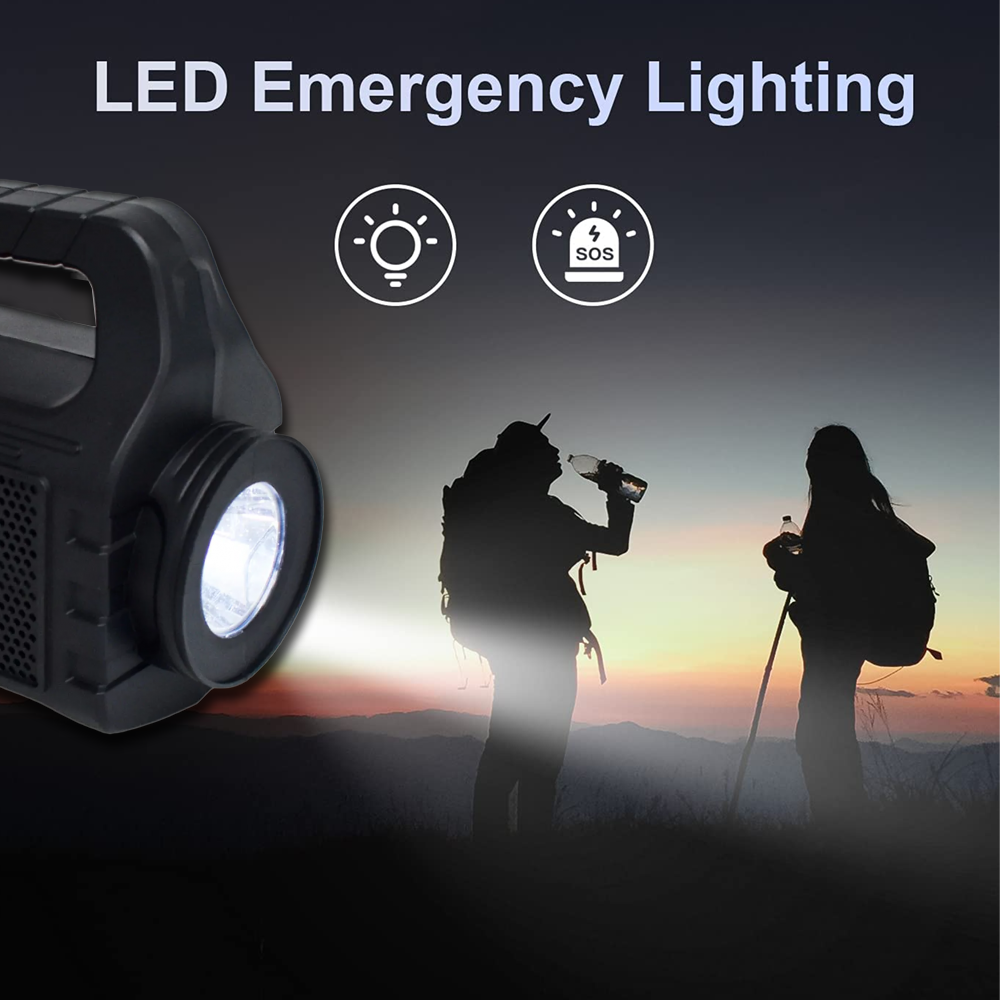 Wireless Rechargeable Portable Speaker With Full Band Radio Bluetooth Connect Solar Panel Torch Light with And Colorful LED light, TWS, TF Card&nbsp;