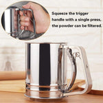 Multipurpose Stainless Steel Handheld Flour Sugar Sifter Round Mesh