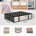 Foldable Under Bed Storage Bags Large Capacity Breathable Underbred Storage Bins Thick Clothes Storage Boxes Zippered Organizer