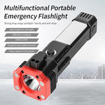 Portable USB Rechargeable LED Flashlight With Hammer Torch Waterproof