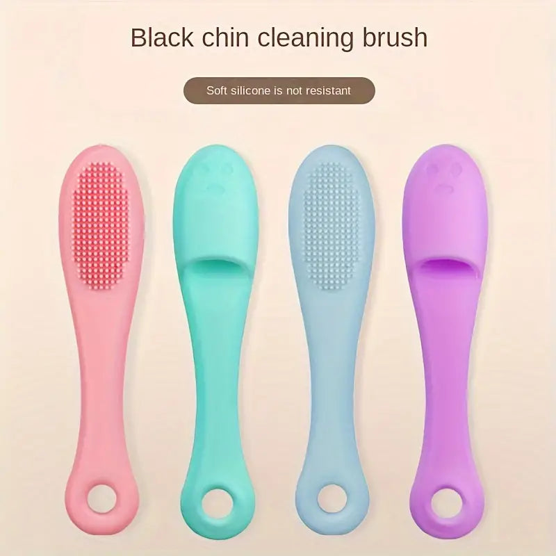 Soft Silicone Bristles Nose Pore Massager Nose Scrubbing Facial Cleaning Brush