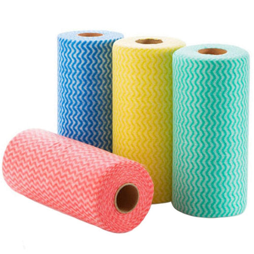 Multipurpose Disposable Reusable Kitchen Wipe Cleaning Cloth Tissue 50 Pcs in Roll