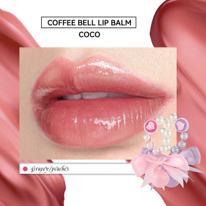 CAFE COCO Portable Bell Lip Balm Moisturizing Hydrating Long-Lasting Lip Balm Mirror Sce Replenishment Water-Rich Lip Blamurfa