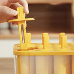 Leak-Proof Silicone Ice Cream Popsicle Mold Includes 8 Sticks