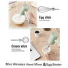 USB Electric 2 in 1 Wireless Beater Handheld Mixer Blender