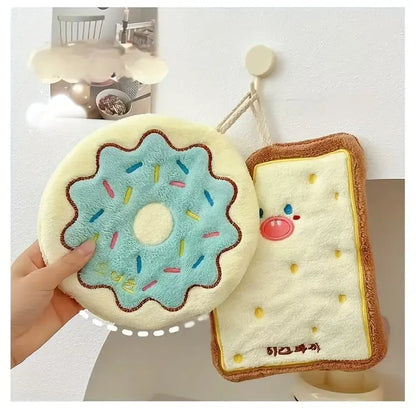 Cartoon Shape Coral Fleece Hand Towel