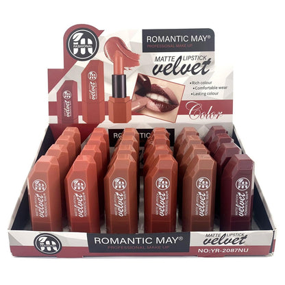 Romantic May Matte Lipstick Velvet 6Pcs Set