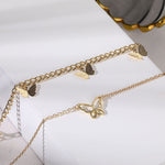 Fashion Jewellery 2 Layer Chain Butterfly Necklace