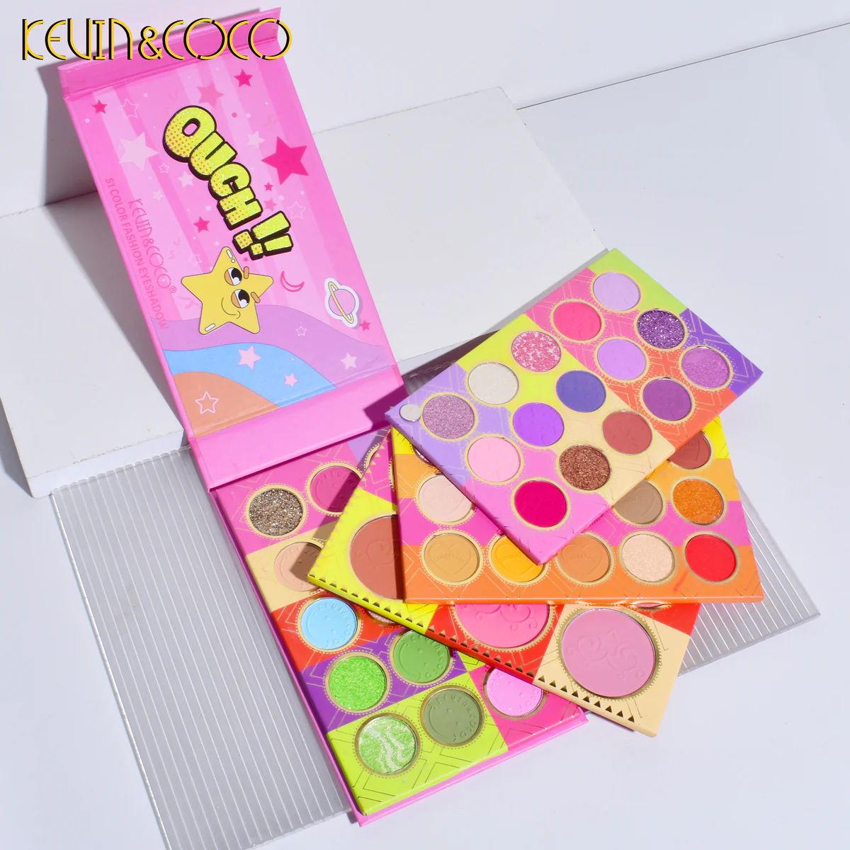 Kevin & Coco 51-Color Eyeshadow & Highlighter Palette