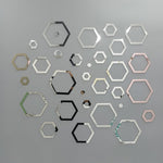 Hexagon Shape Acrylic Wall Sticker