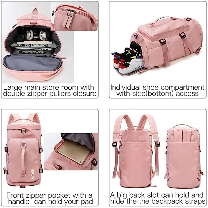 Multifunctional Solo Travel Bag With Shoe Compartment And Wet Pocket Large Capacity Travel Backpack