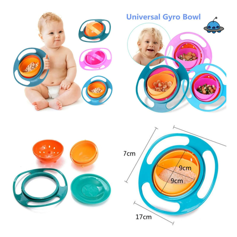 Gyro Bowl Universal 360 Degree Rotation Balance Bowl