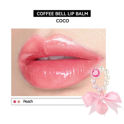 CAFE COCO Portable Bell Lip Balm Moisturizing Hydrating Long-Lasting Lip Balm Mirror Sce Replenishment Water-Rich Lip Blamurfa