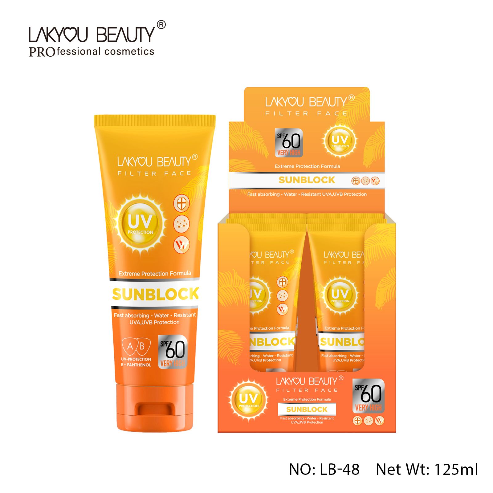 Lakyou Beauty UV Protection Extreme Protection Formula Sunblock SPF60 Very High
