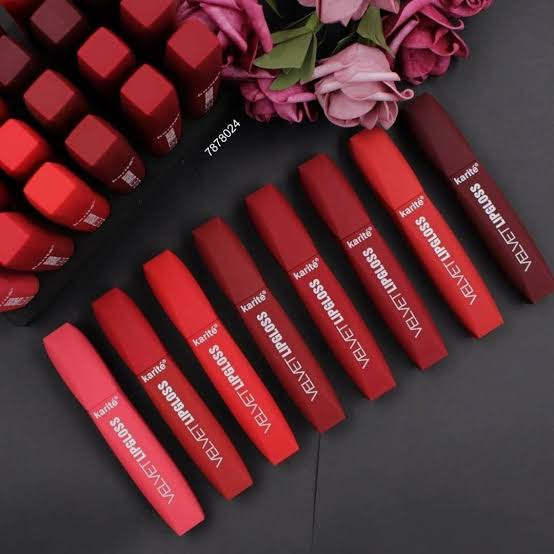 Karite Velvet Matte Lip Gloss 8pcs Set