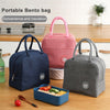 Portable Canvas Thermal Food Storage Insulated Lunch Bag Waterproof