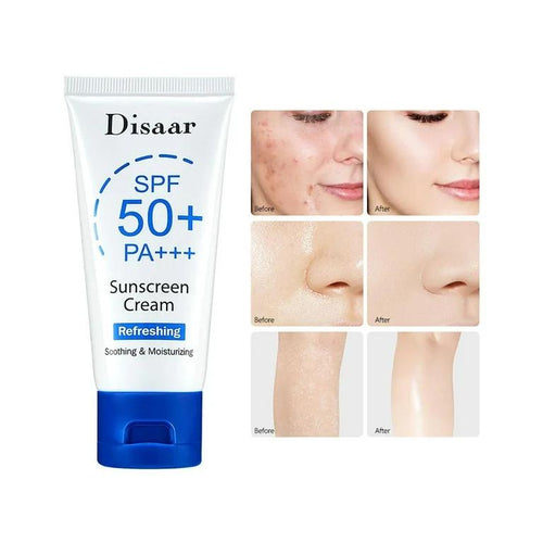 Disaar Salicylic Acid & Rose Extract 50SPF PA+++ Refreshing Soothing And Moisturizing Sunscreen Cream