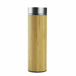 Stainless Steel With Bamboo Vacuum Flask Bottle Tumbler 600ml