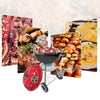 Foldable 3 Lagged Stove Charcoal Grill BBQ Rack Grill Iron Material