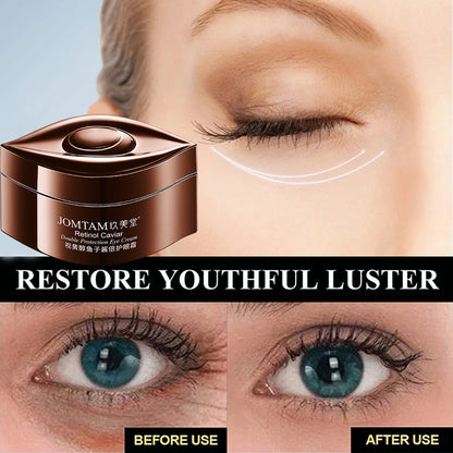 JOMTAM Retinol Caviar Eye Cream Removing Dark Circles Removing Eye Bags cream Anti Aging Removal Wrinkle Cream