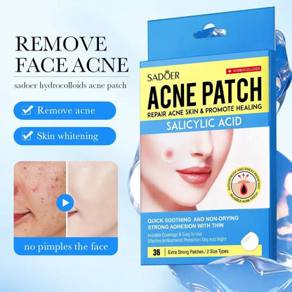 SADOER Acne Patch Repair Acne Skin Promote Healing Salicylic Acid Quick Soothing Non-Drying 1 patch in Box