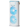 Portable Evaporative Mist Air Cooler Spray Water Mist Double Fan Humidifier Fan With LED