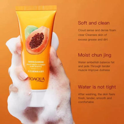 Bioaqua Papaya Moisturizing Gentle Deep Cleansing Facial Cleanser 100g