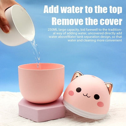 Portable USB Charging Cute Cat Cool Mist Humidifier Air Freshener