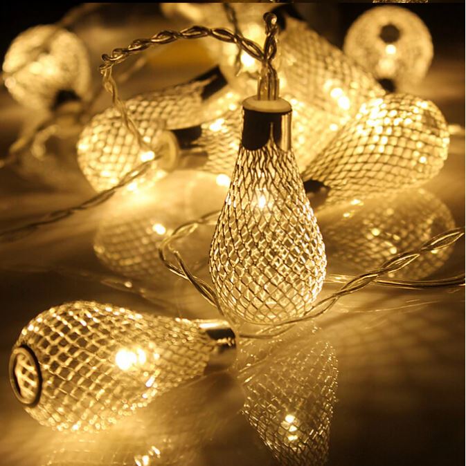 Bulb Style LED String Warm Fairy Light USB & AA Battery Operated