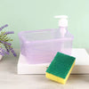 Soap Dispenser With Sponge Holder Square Shape Large Capacity