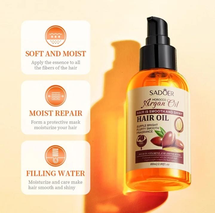 Sadoer Morocco Argan Hair Oil Moisturizing And Smoothing Anti-Hair Loss Repair