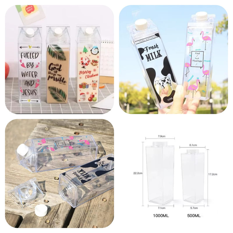 Acrylic Food Grade Milk Bottle