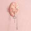 Multipurpose Wall Mounted Foldable Leaf Shape Branch Jewelry Key Holder