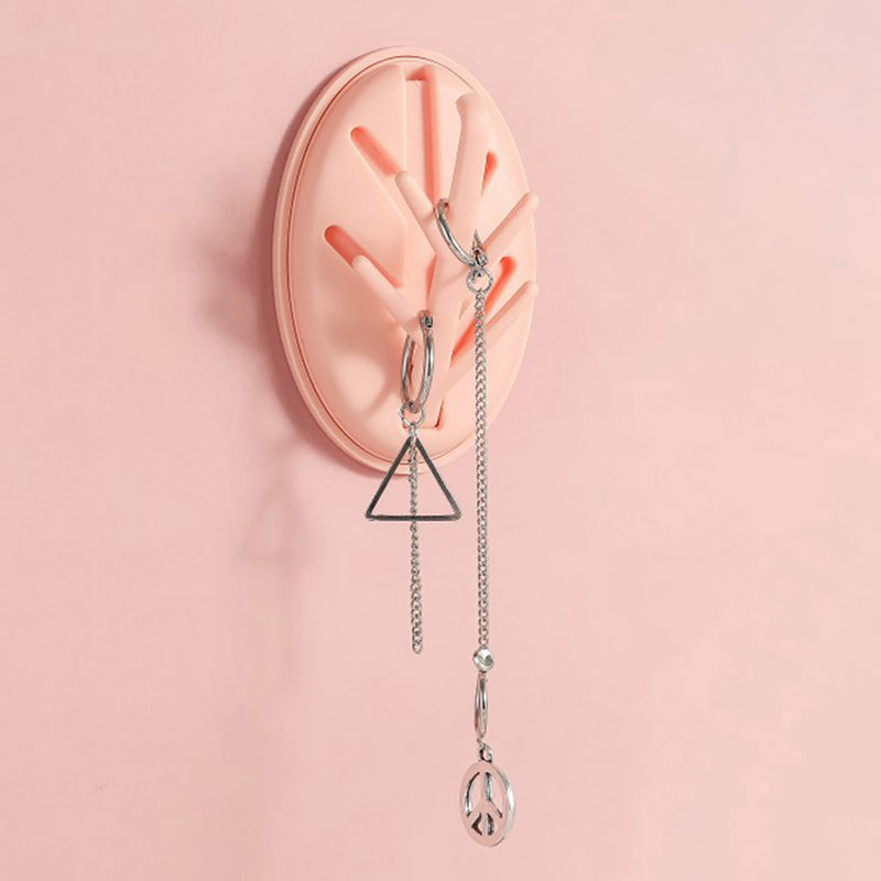 Multipurpose Wall Mounted Foldable Leaf Shape Branch Jewelry Key Holder