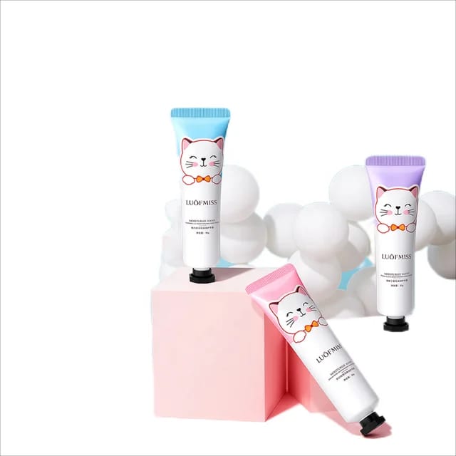 LUOFMISS Cute Kitty Anti Aging Hydrating Moisture Whitening Repair Fresh Lilac Moisturizing And Smoothing Hand Cream