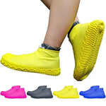 Silicone Reusable Waterproof Shoe Covers Rain Boots Protector Pair