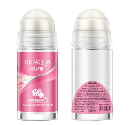 BIOAQUA Roll-On Underarm Deodorant Body Lotion Fragrance With The Scent Of Floral Freshness For Men Women Smooth Dry Perfume