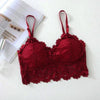 Beautygirl Pack of 2 Lace V Neck Crochet Bralette Crop Tops Bra-343