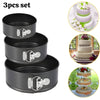 Cake Baking Mold Non-Stick Cake Pan 3Pcs Set