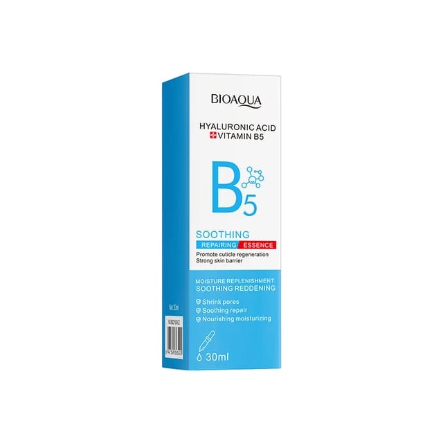 BIOAQUA VITAMIN B5 HYALURONIC ACID SOOTHING REPAIRING DAMAGED SKIN ESSENCE BRIGHTENING MOISTURIZING SERUM 30ML