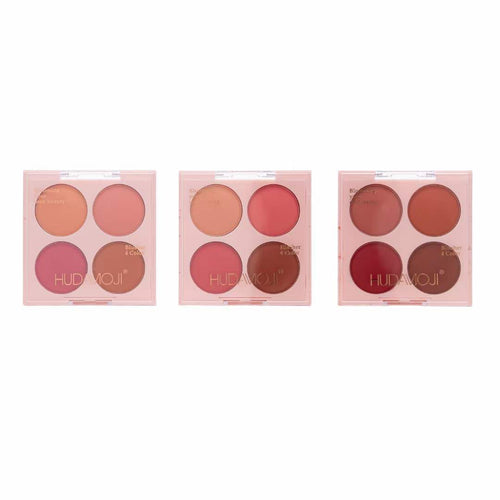 Hudamoji 4 Color Blusher 3Pcs Set