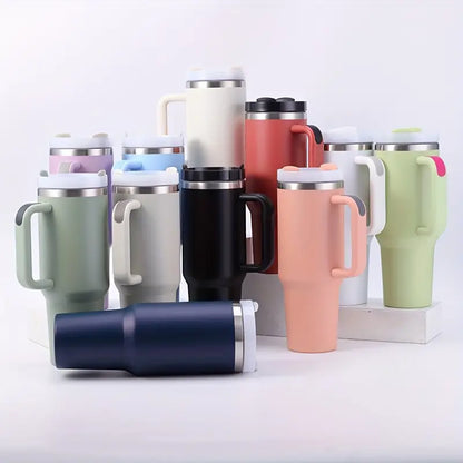 40oz Stainless Steel Vacuum Insulated Tumbler With Lid 1200ml