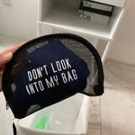 Don’t Look Into My Bag Portable Net Travel Bag Pouch Organizer Bag