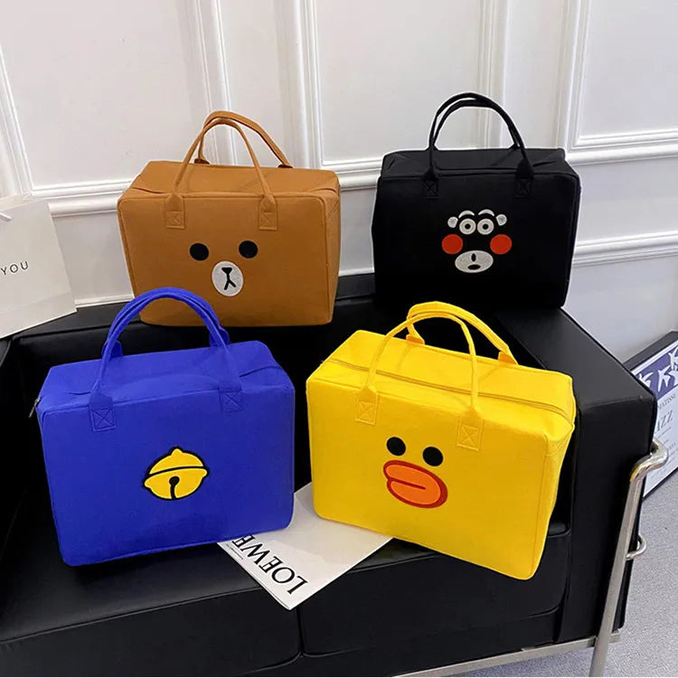 Cute Cartoon Large Size Travel Bag Diaper Bag