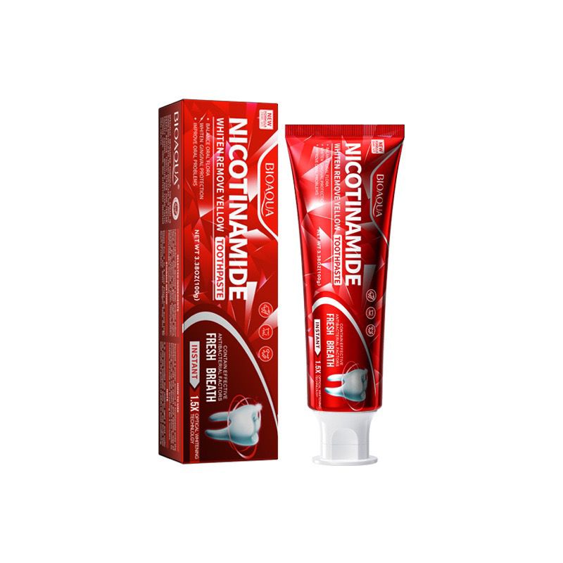 BIOAQUA Nicotinamide Whiten Remove Yellow Toothpaste 100g