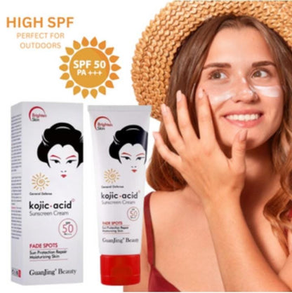 Kojic Acid Sunscreen Cream SPF50 Sun UV Protective Cream